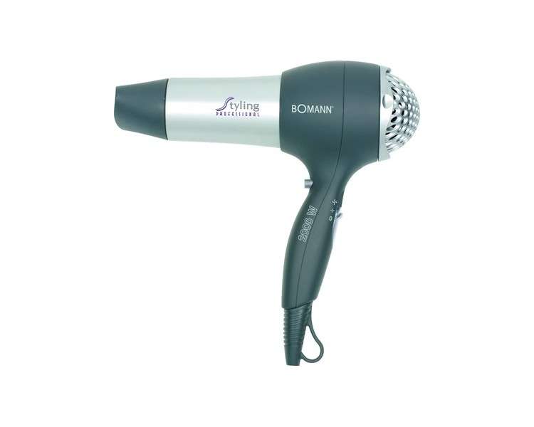 Bomann Profi Hair Dryer HTD 889 CB Silver/Grey 2000 Watt