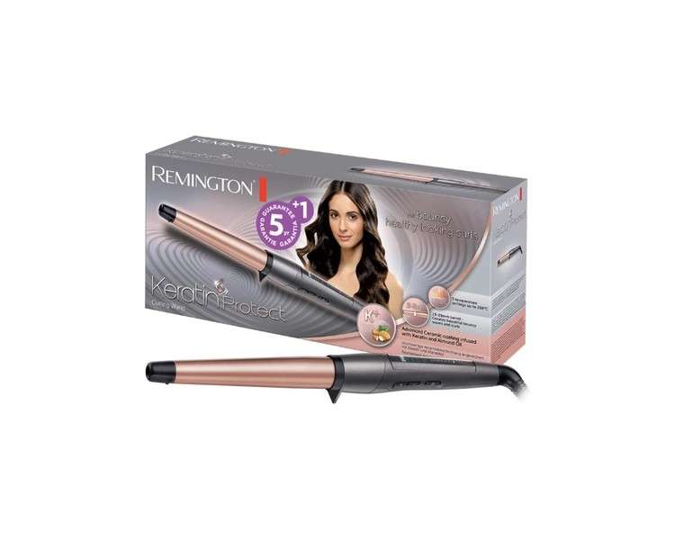 Remington Keratin Protect Tapered Curling Wand 19-28mm with Digital Display up to 210°C - CI83V6 Single