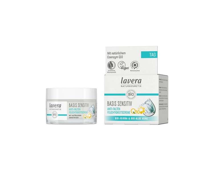 lavera Moisturising Cream Q10 Reduces Wrinkles and Moisturizes 50ml