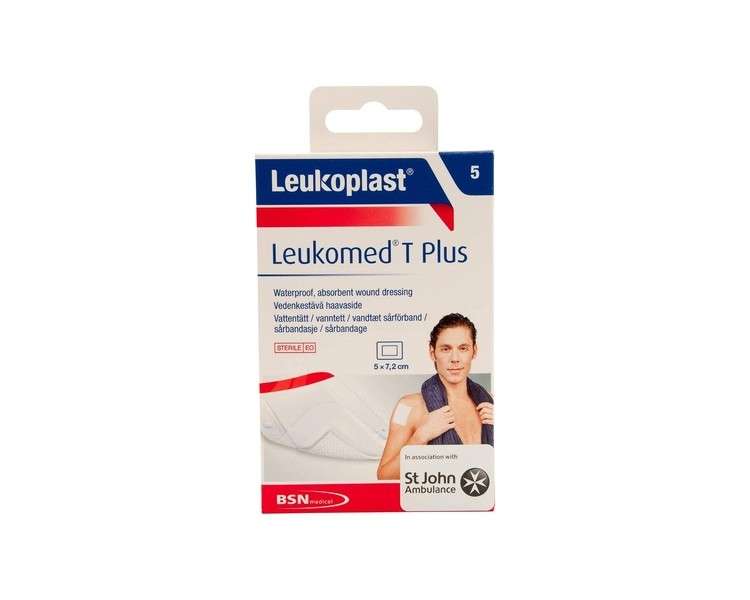 Aposito Leukomed T Plus Adhesive 8x10cm Dressing 5 Units