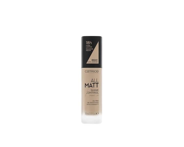 Catrice All Matt Shine Control Make Up Foundation 30ml - No. 033 C Cool Almond