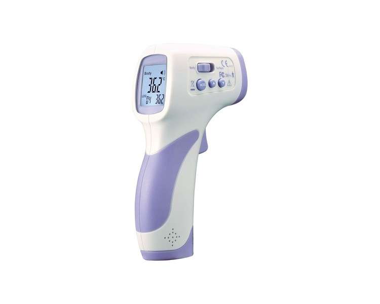 TFA Dostmann Infrared Fever Thermometer 31.1142.11 - Contactless Body Temperature Measurement - Suitable as Forehead Thermometer - Fast Digital Reading - Bodytemp 478