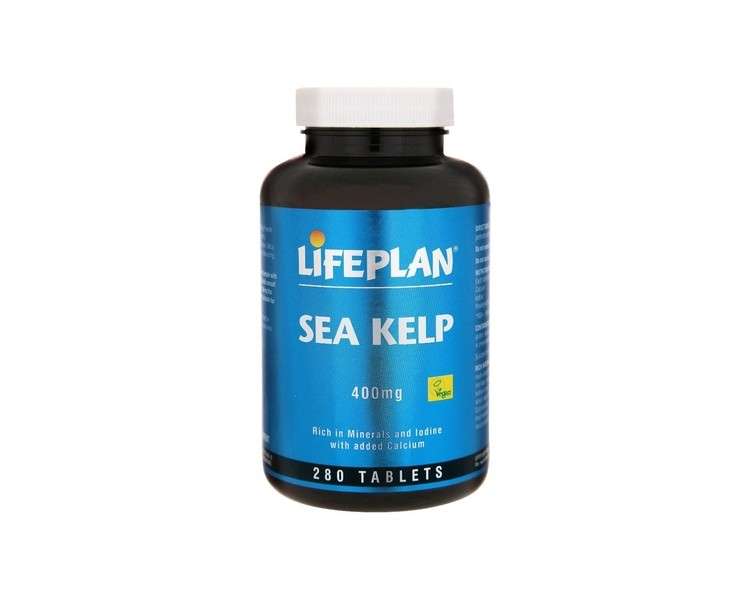 Lifeplan Sea Kelp Norwegian 400mg 280 Tablets - Pack of 2