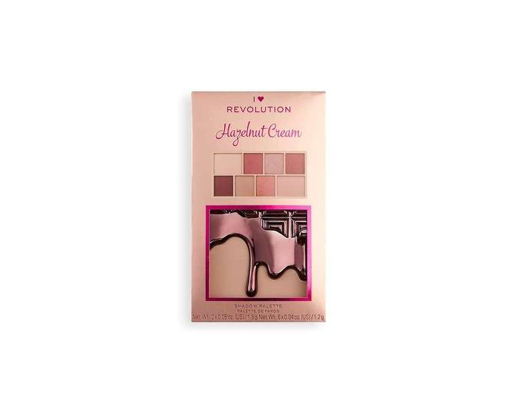 I Heart Revolution Chocolate Mini Eyeshadow Palette Hazelnut Cream 2.7g