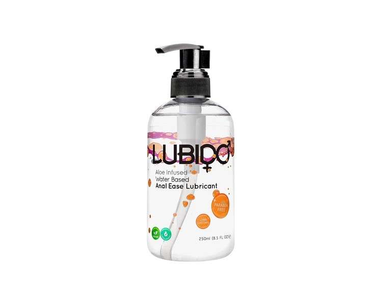 Lubido Aloe Infused Anal Ease Water Based Gel Lube 250ml - Single
