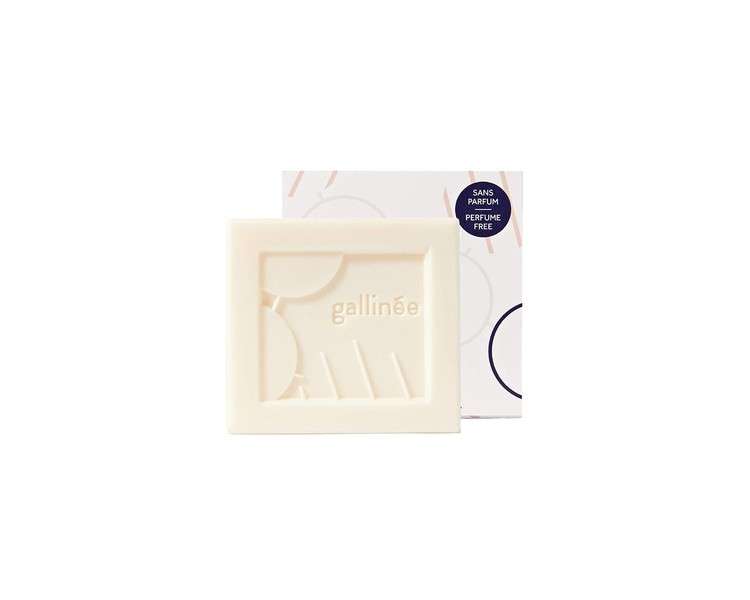 Gallinée Perfume Free Cleansing Bar Ultra Soft Natural Cleansing Bar with Prebiotics and Lactic Acid 100g