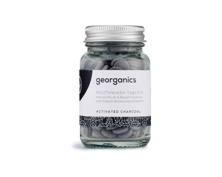 Georganics Charcoal Mouthwash Tablets with Sodium Bicarbonate 180 Tablets