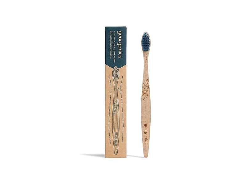 Georganics Beech Toothbrush Eco-Friendly Compostable Handle with BPA-Free Bristles Adult Firm