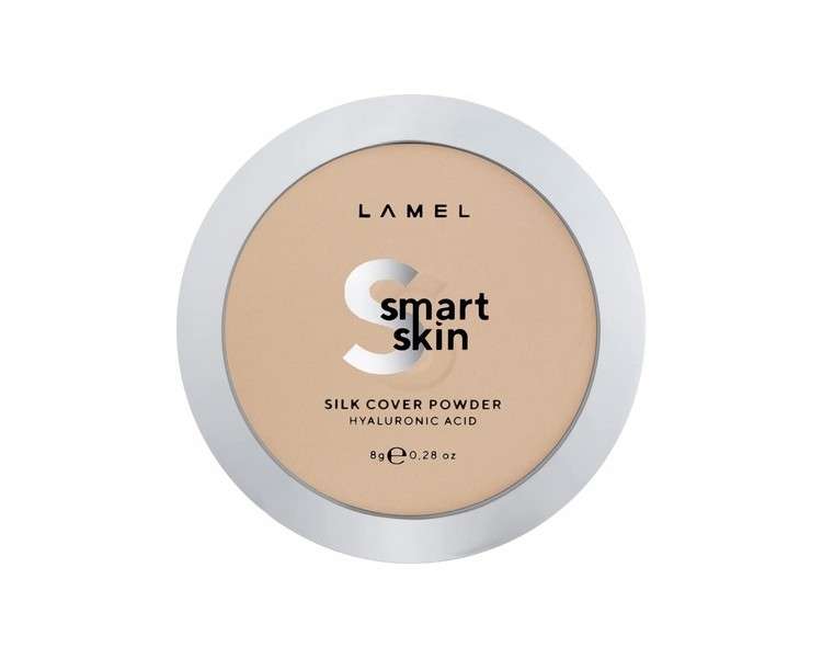 Lamel Smart Skin Compact Powder Ivory N. 403 with Light Natural Coverage and Universal Natural Undertone - Cruelty-Free