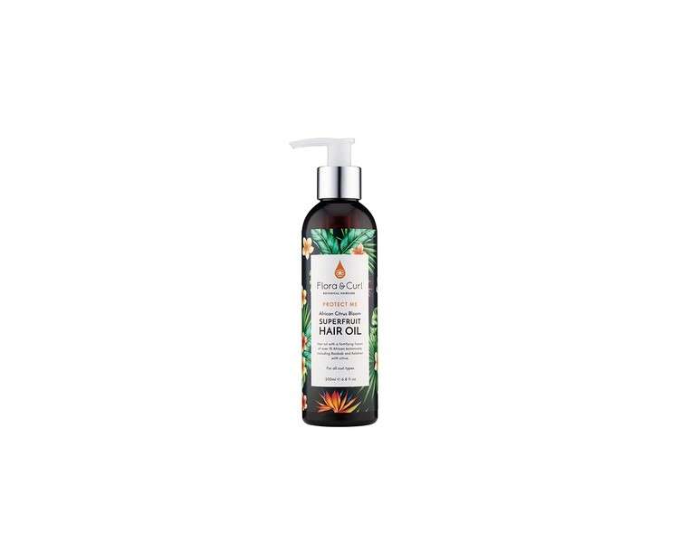 Flora & Curl African Citrus Superfruit Hair Oil for Curly and Natural Hair 200ml