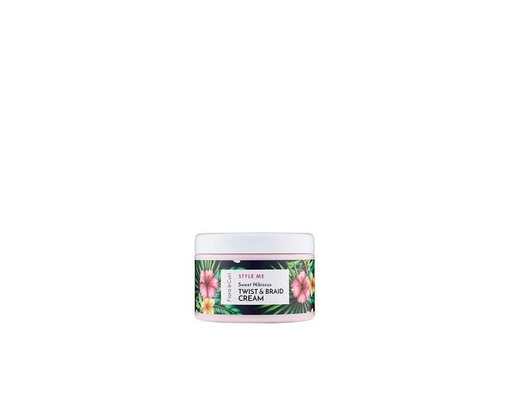 Flora & Curl Sweet Hibiscus Twist & Braid Hair Cream PH-Balanced Curling Cream 300ml