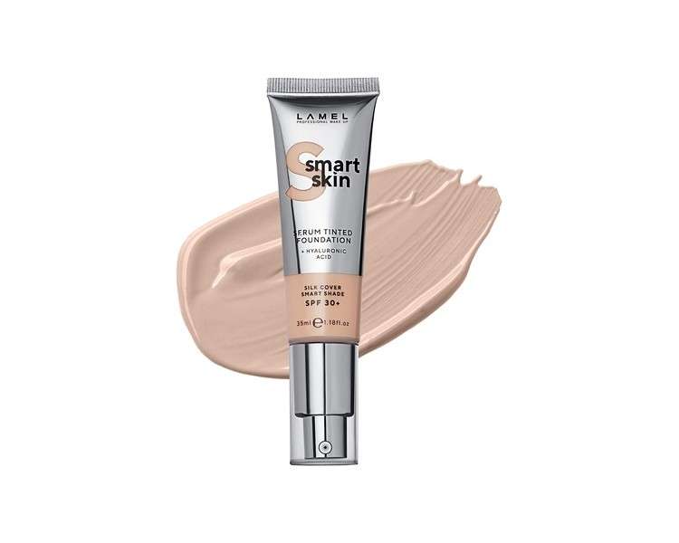 Lamel Smart Skin Serum Tinted Foundation Moisturized Smooth and Uniform Skin Beige N. 402