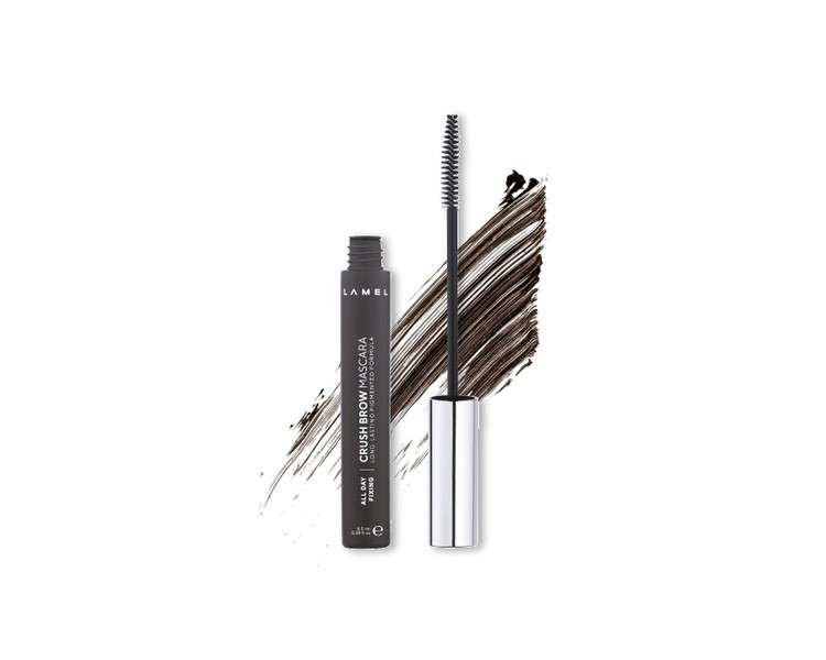 Lamel Crush Brow Mascara No. 401 - Professional Product for Expressive Eyebrows - Long-Lasting Formula - Easy to Apply - Taupe