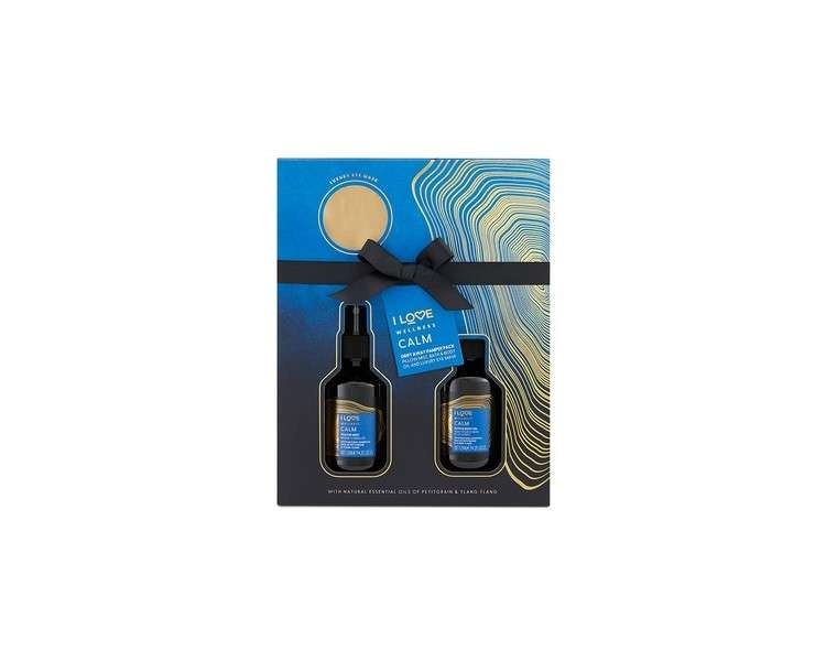 I Love Wellness Drift Away Pamper Pack Calm with Natural Essential Oils of Petitgrain and Ylang Ylang