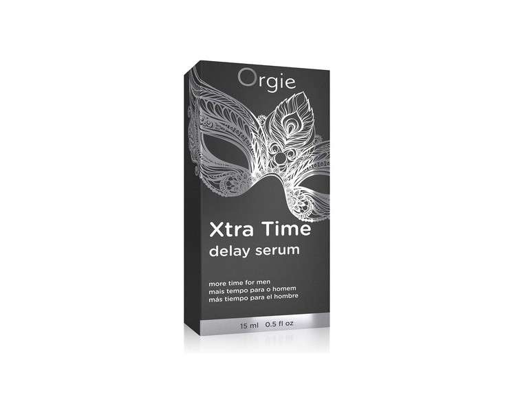 Orgie Xtra Time Silicone-based Male Delay Serum 15ml Black