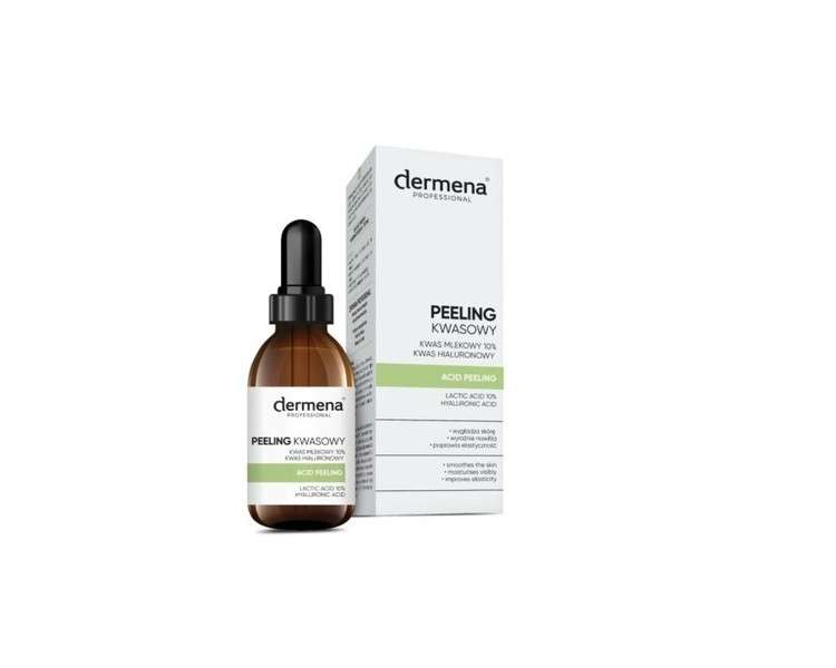 Dermena Professional Acid Peel with 10% Lactic Acid and Hyaluronic Acid 20ml