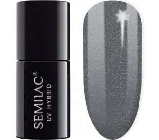 Semilac 326 UV Hybrid Nail Polish Foggy Gray Shimmer 7ml