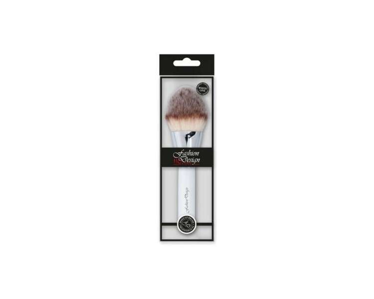 Top Choice Fashion Design White Line Powder Brush 1pc