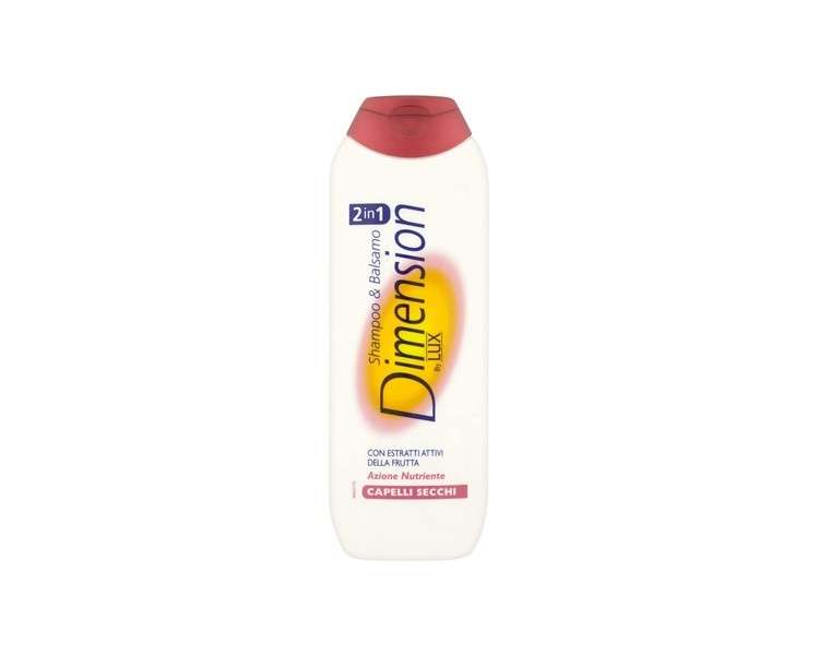 Dimension by Lux 2-in-1 Shampoo and Conditioner with Nourishing Action for Dry Hair 250ml