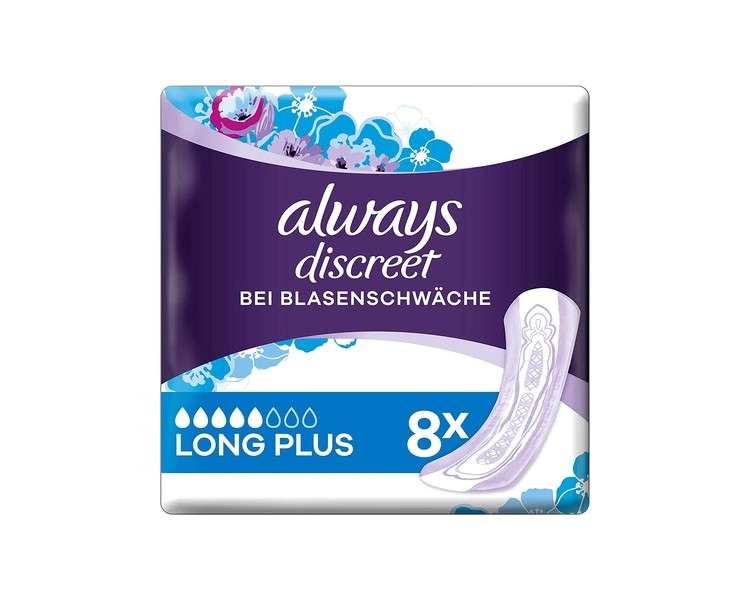 Always Discreet Incontinence Pads Long Plus for Bladder Weakness