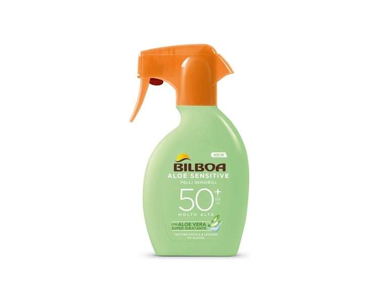Bilboa Aloe Sensitive SPF50+ High Protection Spray for Sensitive Skin 200ml