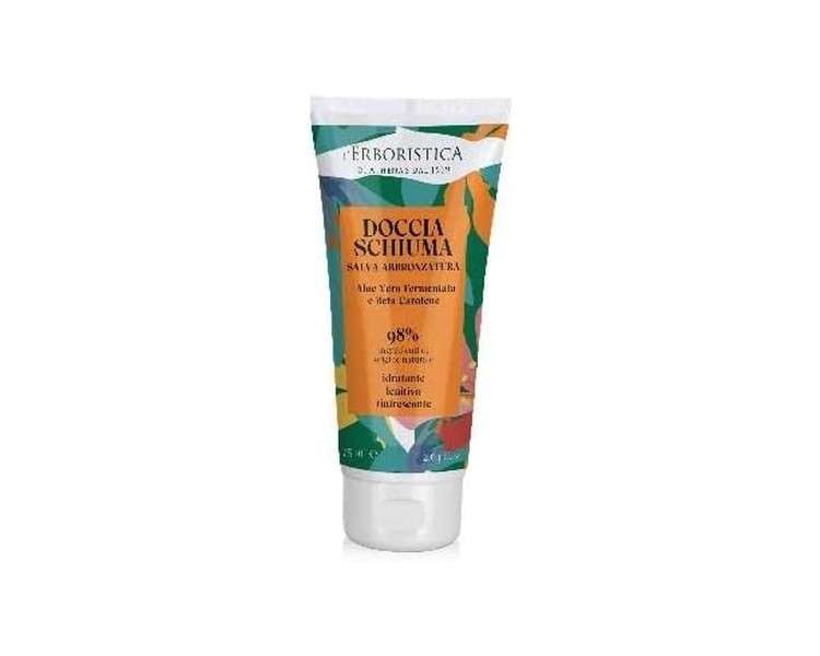 L'Erboristica Self-Tanning Foam with Fermented Aloe Vera and Beta-Carotene Mini Travel Size 75ml