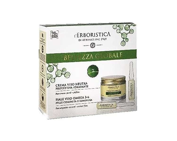 L'ERBORISTICA Hyaluronic Face Cream 50ml with Omega Ampoules