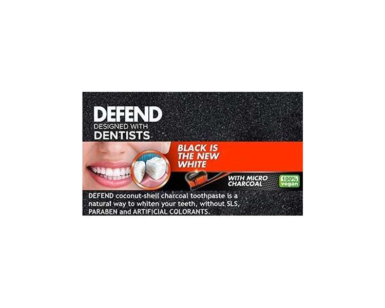 DEFEND Charcoal Whitening Extra Floss Mint Flavored 50m