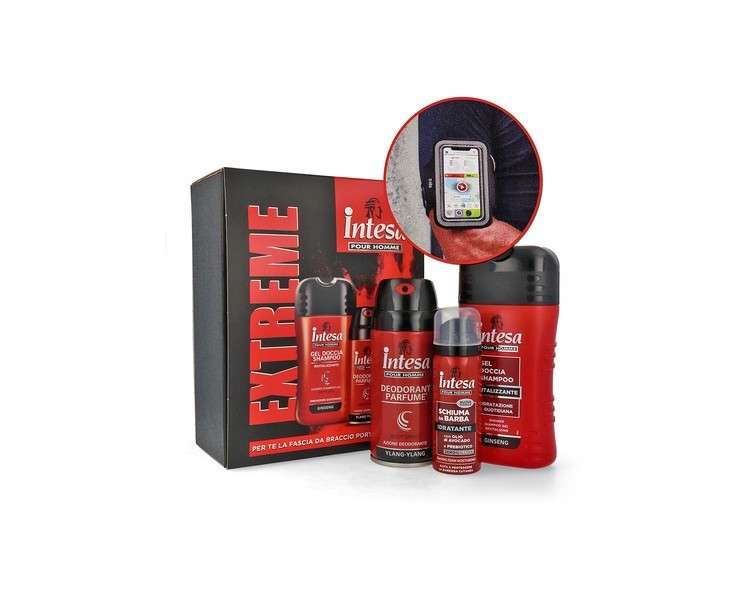 Intesa Homme Extreme Gift Set Deodorant + Shower Gel + Shaving Foam Bracelet