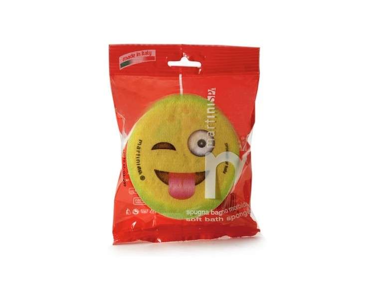 Martini SPA Fruit Emoticons Body Sponge with Massage Color 11.5x3.5cm 75g