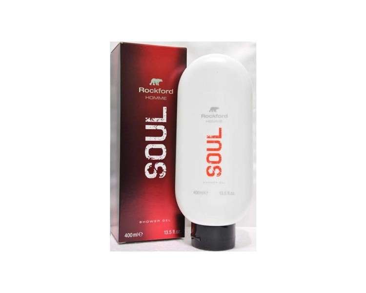 Rockford Soul Men's Shower Gel 400ml - Perfumed Bath Foam, Invigorating and Revitalizing