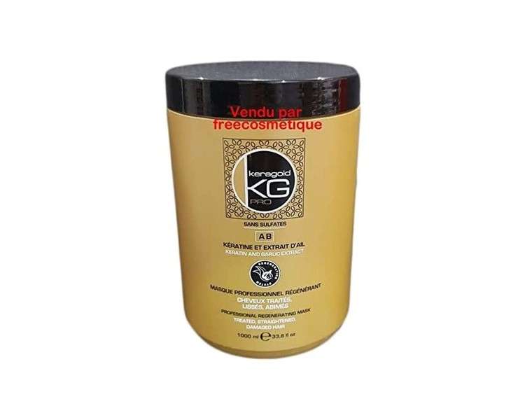 KERAGOLD PRO Keratin and Garlic Extract Sulfate-Free Regenerating Hair Mask 1L