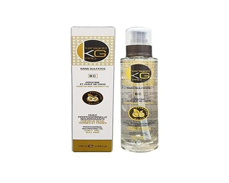 KeraGold PRO Professional Nourishing Hair Oil with Keratin and Coconut Oil 100ml