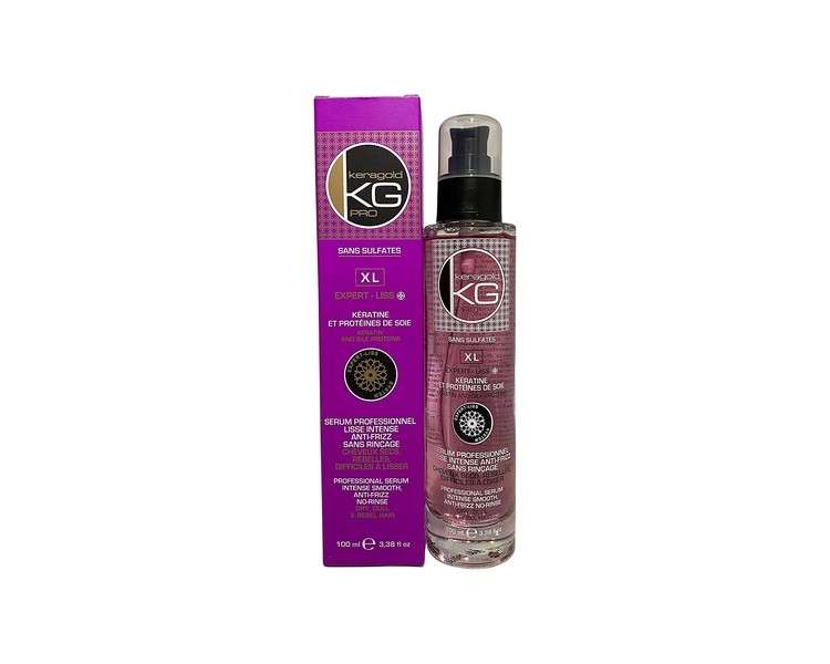 KERAGOLD PRO Expert Liss Serum for Dry, Rebellious Hair with Keratin/Silk Proteins 100ml