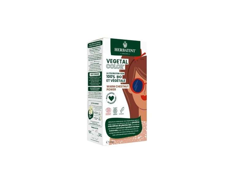 Végétal Color Bio Warm Chestnut Power 100g