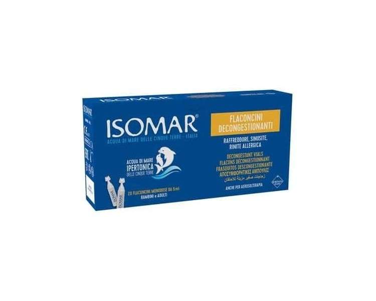 Isomar Nasal Decongestant Hypertonic Solution 20 Vials x5ml