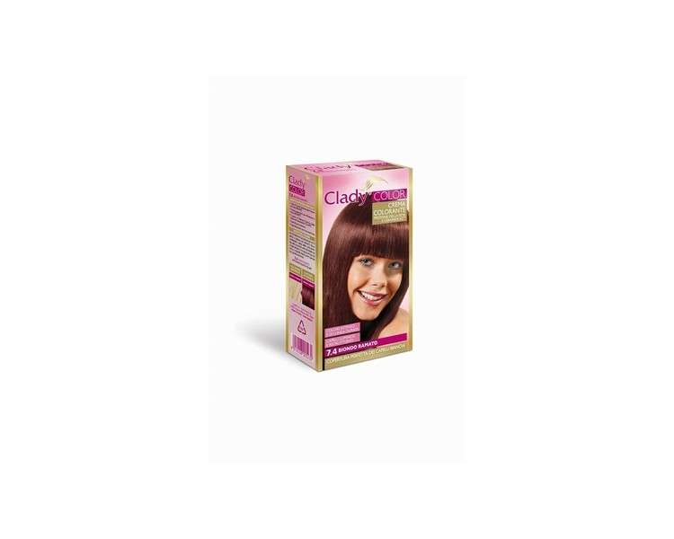 Clady Permanent Oxidation Hair Color Cream No. 7.4 Blonde