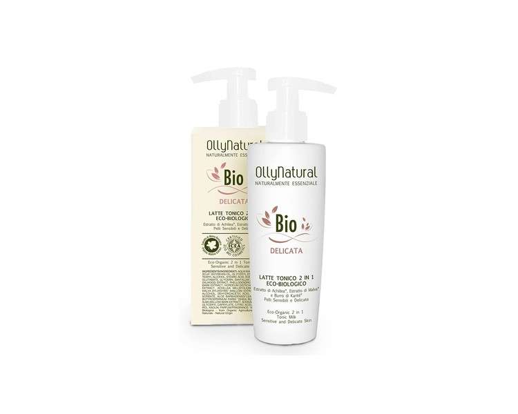 Ollynatural 2 in 1 Milk Tonic with Achillea and Mallow Extracts 200g