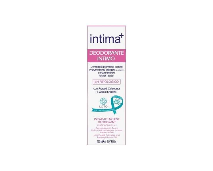 Intima+ Intimate Deodorant Spray with Calendula Propolis and Nut Oil 150ml