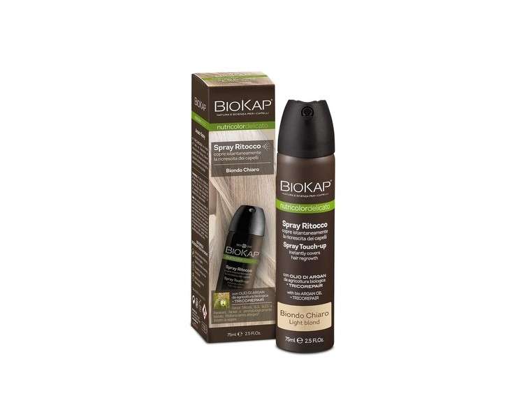 BIOKAP Nutricolor Delicato Spray Hair Growth Light Blonde Hairspray Easy and Stain-Free 75ml