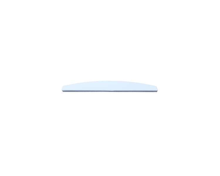 Aurore Halfmoon Nail File 100/180 White for Manicure/Pedicure - Double Sided