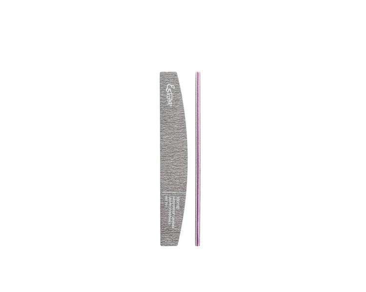 ESTROSA Zebra Crescent Nail File 100/180 for Manicure and Pedicure