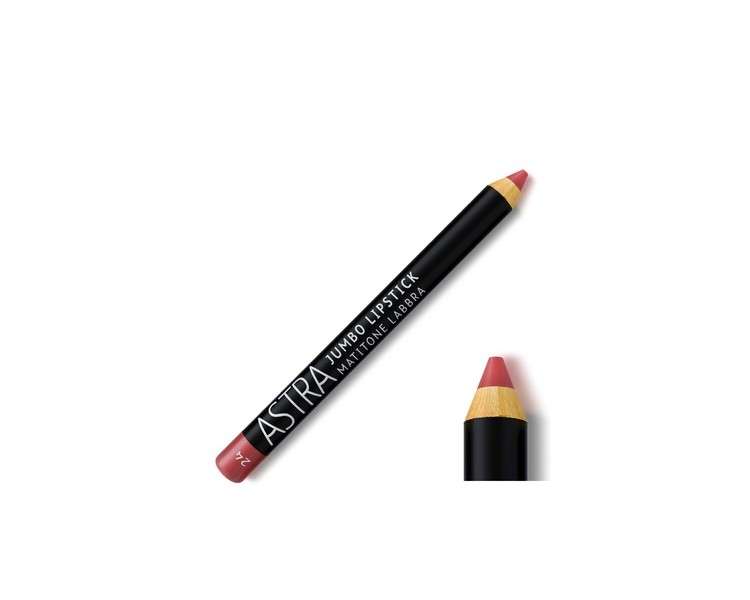 ASTRA JUMBO Lipstick 24 Old Rose Matte Lip Pencil Kosmetika