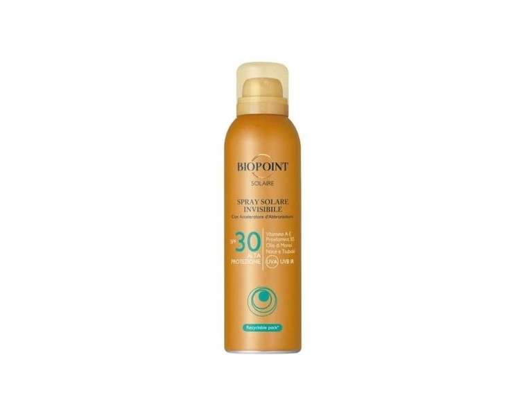 Biopoint Solaire SPF30 Invisible Sun Spray with Accelerated Tanning 150ml