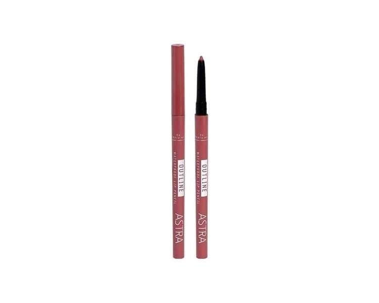 Astra Outline Waterproof Lip Pencil Fierce Nut - Pack of 4