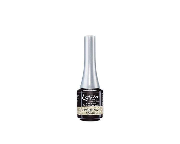 Estrosa Mini Sparkling Gold Glitter Nail Polish/Gel