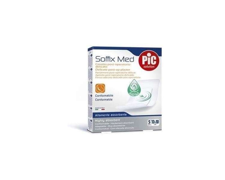 Soffix Med Delicate Post-Operative Adhesive Bandage 5 Pieces 10x10cm