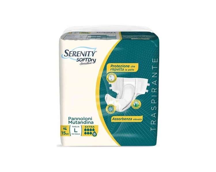 Serenity Soft Dry Sensitive Extra Diapers Size L