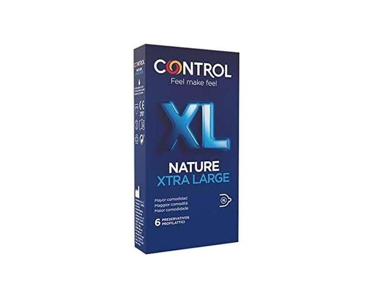 Control Nature XL Xtra Large Condoms - Pack of 6