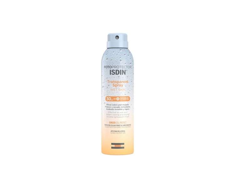 ISDIN Fotoprotector Transparent Spray Wet Skin SPF30 Body Protection 250ml